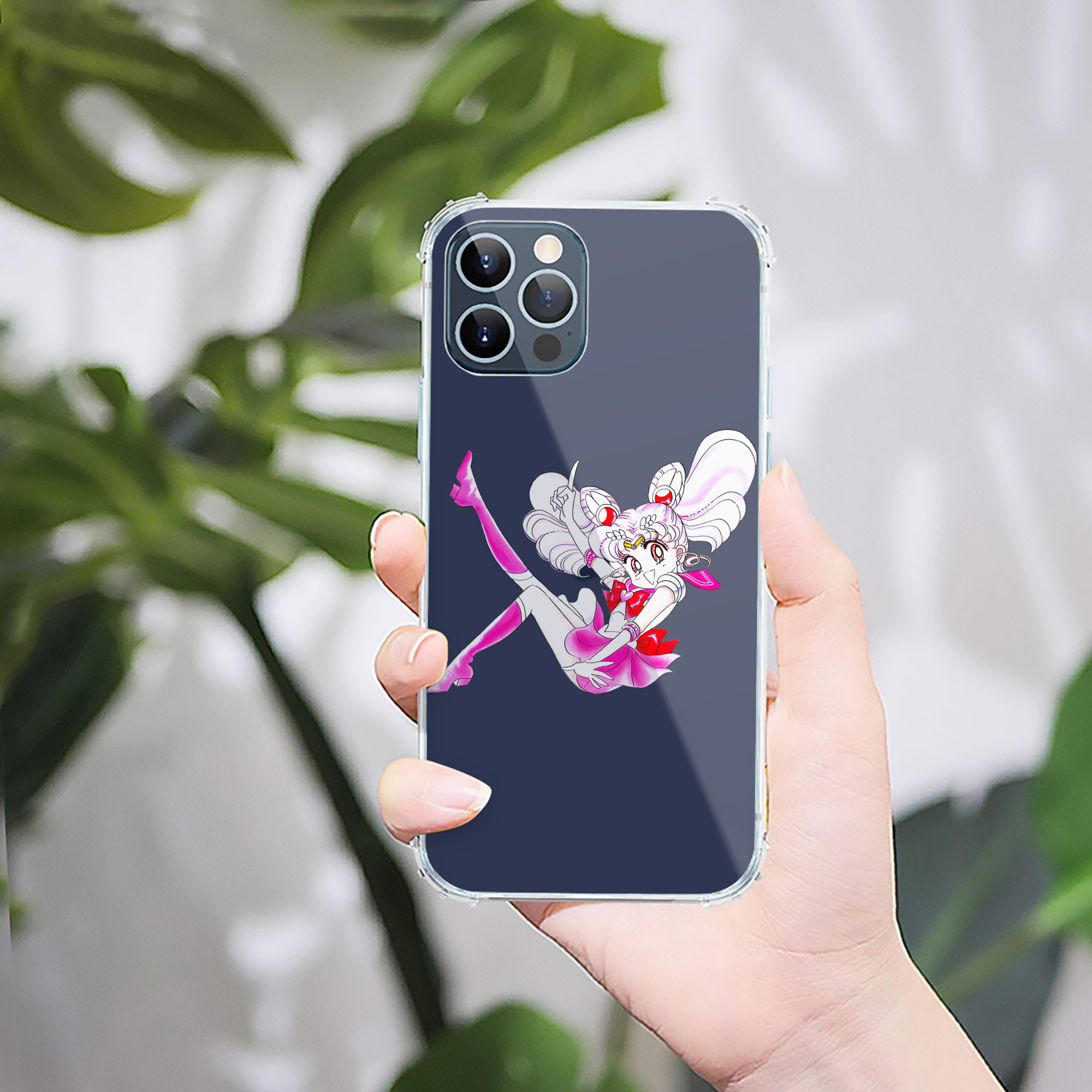（画像用） 美少女戦士セーラームーン ちびうさ Sailor Moon Chibiusa Tsukino Usagi Small Lady Serenity 【iPhone 12シリーズ対応】透明スマホケース（クリアソフトケース）